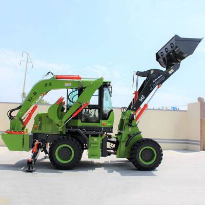 山東煙臺巨浪鏟挖一體機兩頭忙多功能鏟車挖掘裝載機四驅(qū)小型挖掘機價格 中國供應(yīng)商